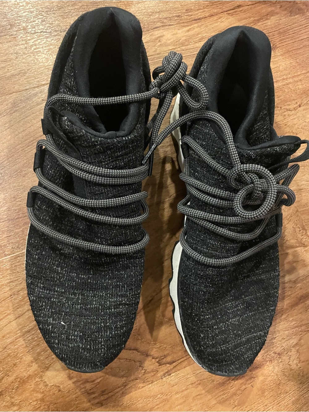 Sorel Women's Black Knit Lace-Up Sneakers